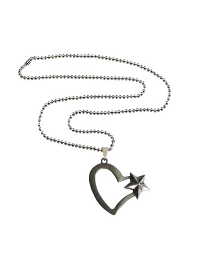 Open Heart Star Pendant By Menjewell